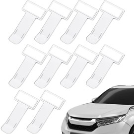 NOOYNOEO Transparent Car Vehicle Windscreen Parking Ticket Clip Permit Pass Holder Gadget for Car, Van and Caravan Windscreen, 10 Pcs