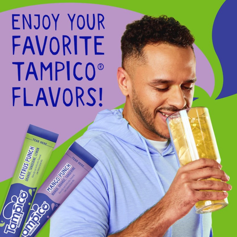 SINGLES TO GO! Tampico Mango Punch Drink Mix Singles To