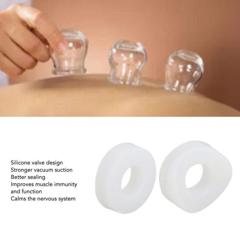 Finger Cupping Flat Ring Relaxing Muscle Improve Blood Circulation Silicone