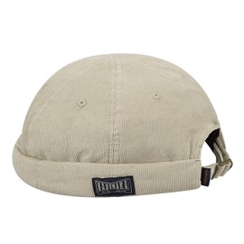 Clakllie Women's Brimless Hat Lightweight Daily Beanie Cap Sailor Rolled Cuff Harbour Hat Casual Leon Skullcap,Beige