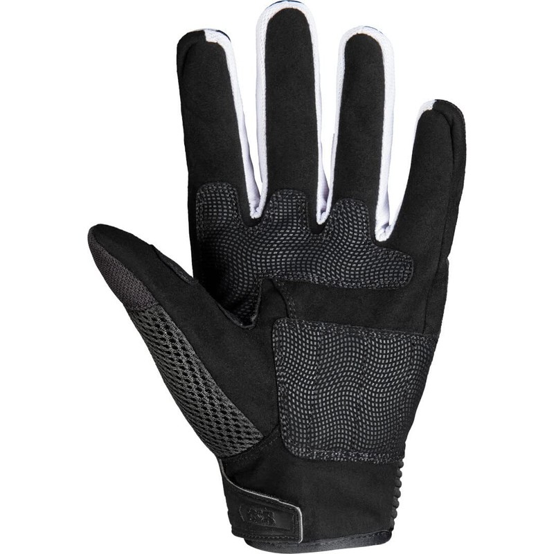 IXS Samur-Air 2.0 Motorcycle Gloves (Black/White, 2XL)