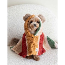 Ori-go [오리고] 강아지 플리스 망토 블랭킷 6종 (택1) [Oligo] Dog Fleece Cape Blanket 6 Types (Choose 1)