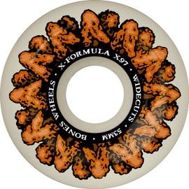 Bones Wheels X-Formula Wingin It Skateboard Wheels, 53mm, 97A, V6 Widecut