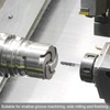 QUARKZMAN Square Nose Cutter, 1/8" Tip Diameter, Solid Carbide, AlTiN