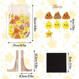 FYSUIMU Reward Jar for Kids Pot Training Reward Jar Classroom Incentive Positive Behavior Chart Back to School Wooden Magnetic Pot Training Jars for Boy Girl Gift Toddler Student Home School Supplies