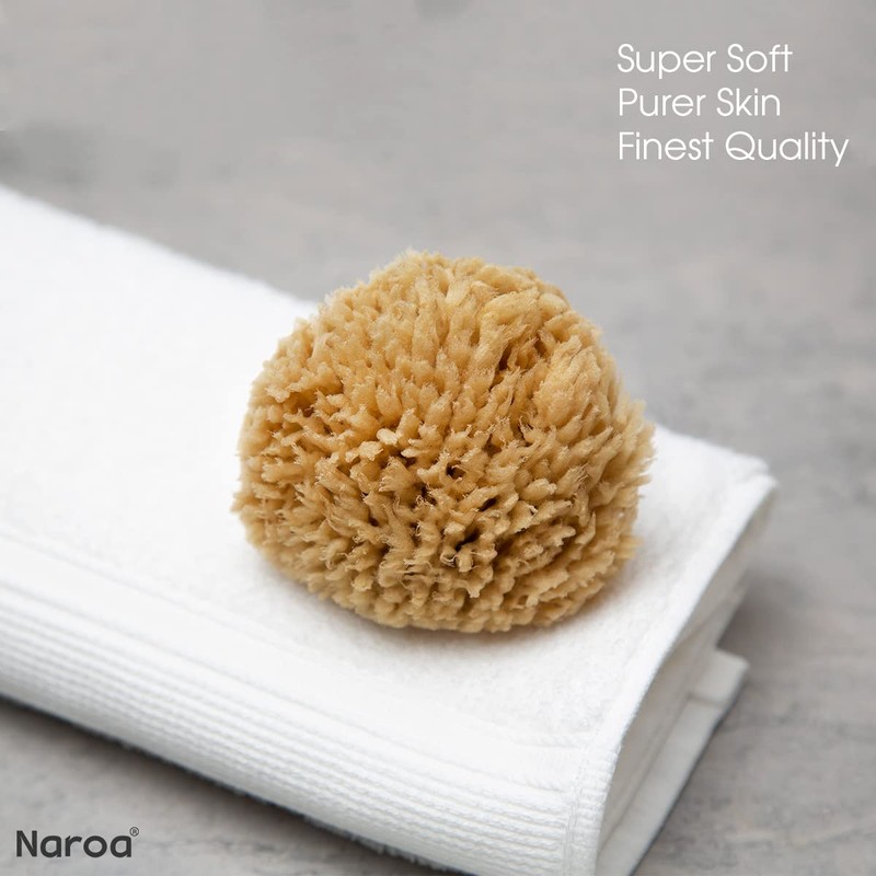 Naroa Natural Baby Sponge | Soft Sea Wool Unbleached Bath