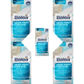 Balea Dead Sea Mask - 5 Packs of 2 x 8ml each (for 10 Applications)