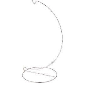 Bard's Twisted Silver-toned Ornament Stand, 11" H x 5.125" W x 5.125" D