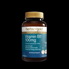 Herbs of Gold Buy Herbs of Gold Vitamin B1 100mg 100 Tablets Online