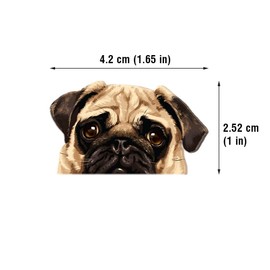 WIRESTER Fresh Scented Car Air Freshener Vent Clip, Decorative Accessories, Interior Decoration for Cars - Pug Puppy Dog