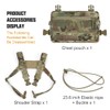 TOPTACPRO Tactical Chest Pack Recon Kit Bag Multi-Function Tool Pouch