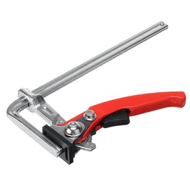 200mm Rail F Clamp Ratchet F Clamp Manual Fix Clamp Clamping Tool for MFT Table and Rail System Woodworking DIY Hand Tool