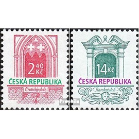 czech republic 92-93 (complete.issue.) unmounted mint/never hinged ** MNH 1995 Architectural Styles (Stamps for collectors)