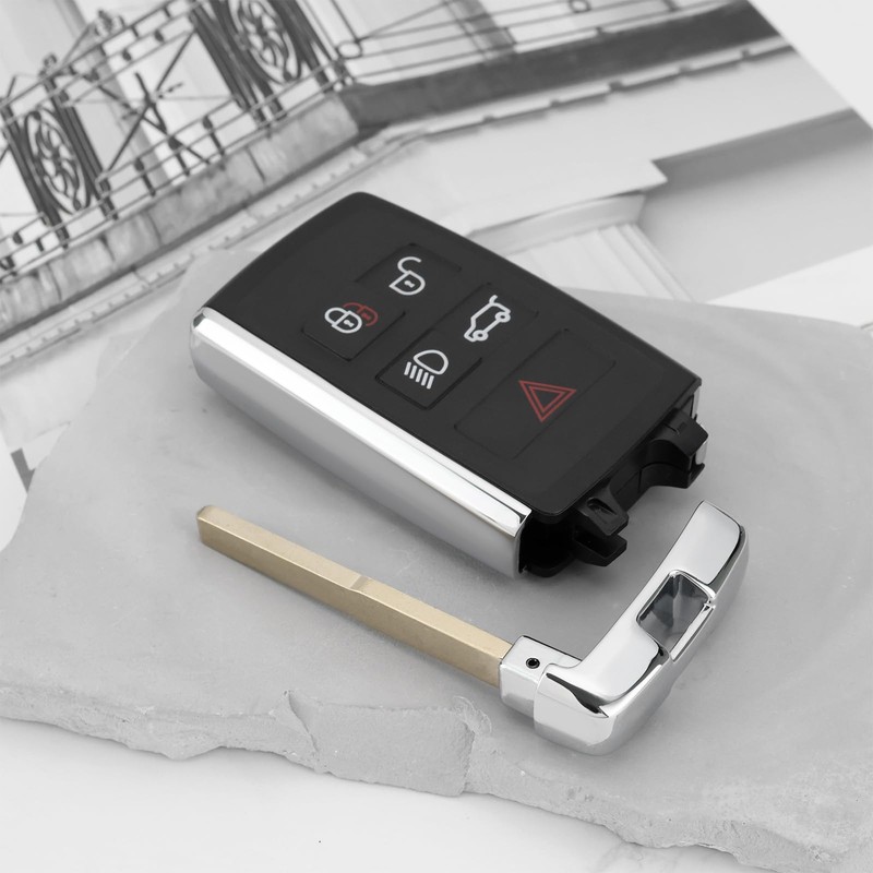 YINETTECH 1pc 5 Button Key Case Fob Remote Key Shell