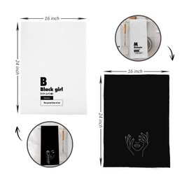 Knibeo Gifts for Black Woman Girl, African American Gifts, Black Girl Magic Hand Towels,Black Girl Stuff, Boho Hand Towels for Bathroom, Set of 4