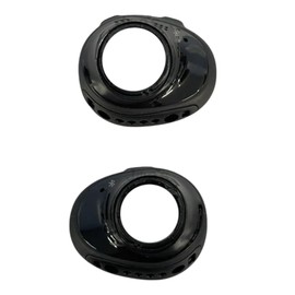 Same as OEM Replacement for Bose SoundSport Wireless Free Main Plastic Housing Shell Frame Top Rubber + Plastic [Left + Right Side] (Black) - Parts