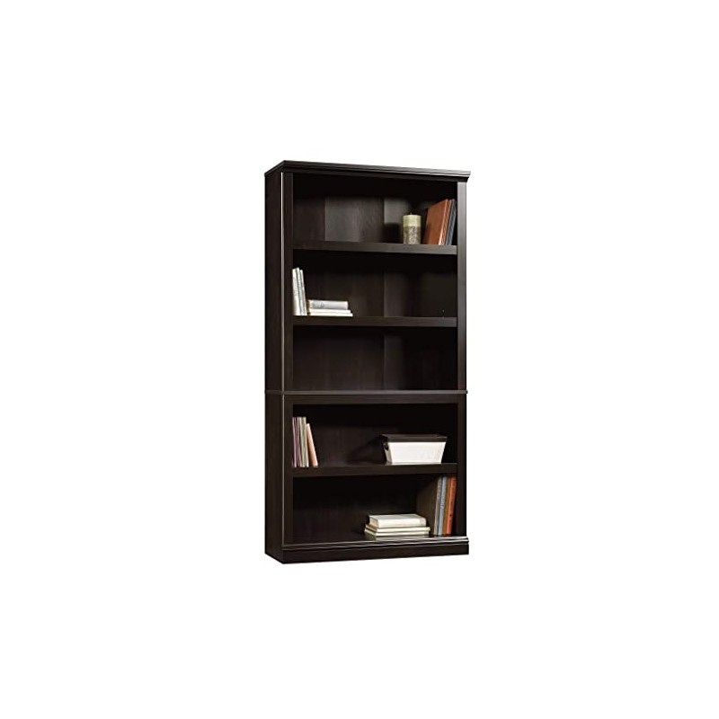 Sauder Select Collection 5-Shelf Bookcase, Estate Black finish