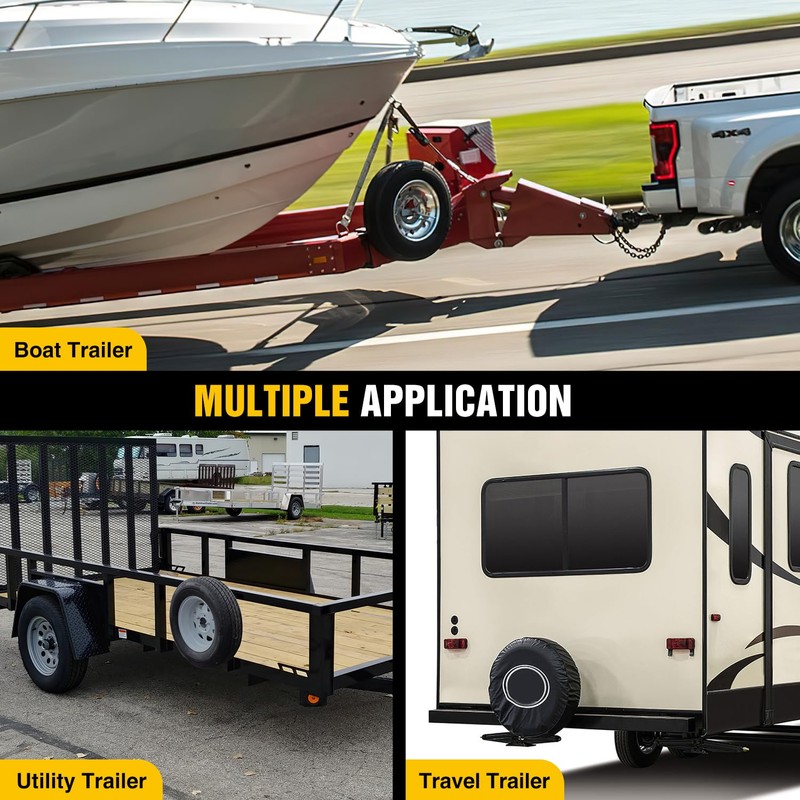 Nilight Spare Tire Carrier Mount Stake Pocket Boat 3-Nuts Trailer