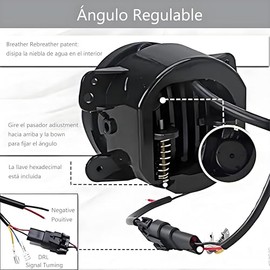 Faros Delanteros de Niebla LED de 3.5'' para Jeep Wrangler JL JLU JK JKU LJ TJ CJ 2007-2017, Luces en Parachoques Delantero, Alto/Bajo Aprobado por Pu