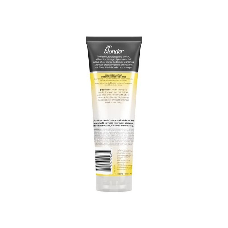 John Frieda Shampoo Sheer Blonde Go Blonder Lightening 8.3 Ounce