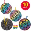 Baker Ross AW985 Rangoli Scratch Decorations, Arts and Crafts for