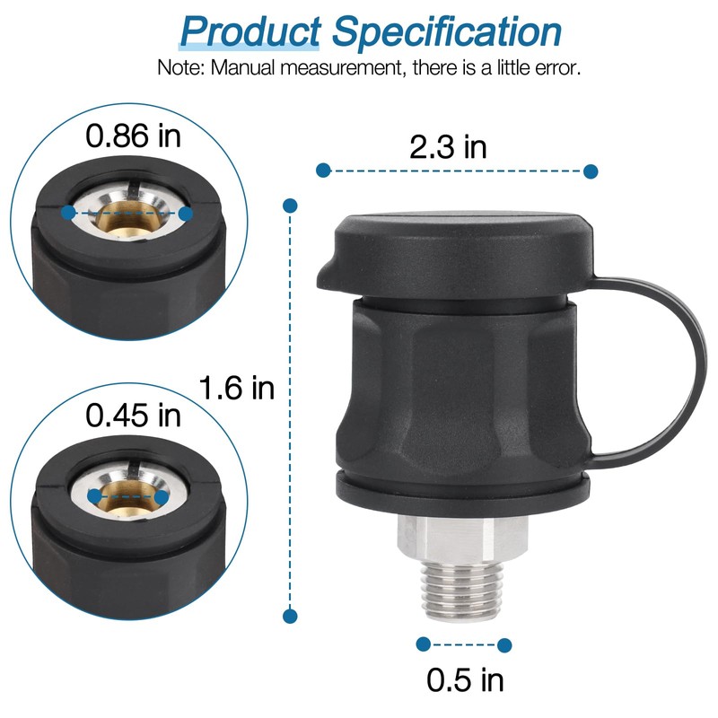 740112 Air Compressor Hose Adapter Replacement A-R-B Hose Coupling Adapter
