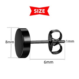 10 Pairs Stainless Steel Stud Earrings, Silver Cubic Zirconia Stud Earrings Hypoallergenic Unisex Jewellery Set for Women Men Girls