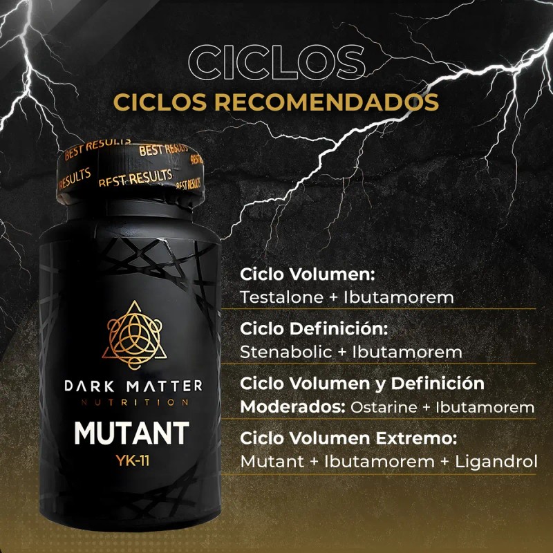 Mutant Sarms Mantenimiento Masa Muscular Líbido Dark Matter Sabor Neutro