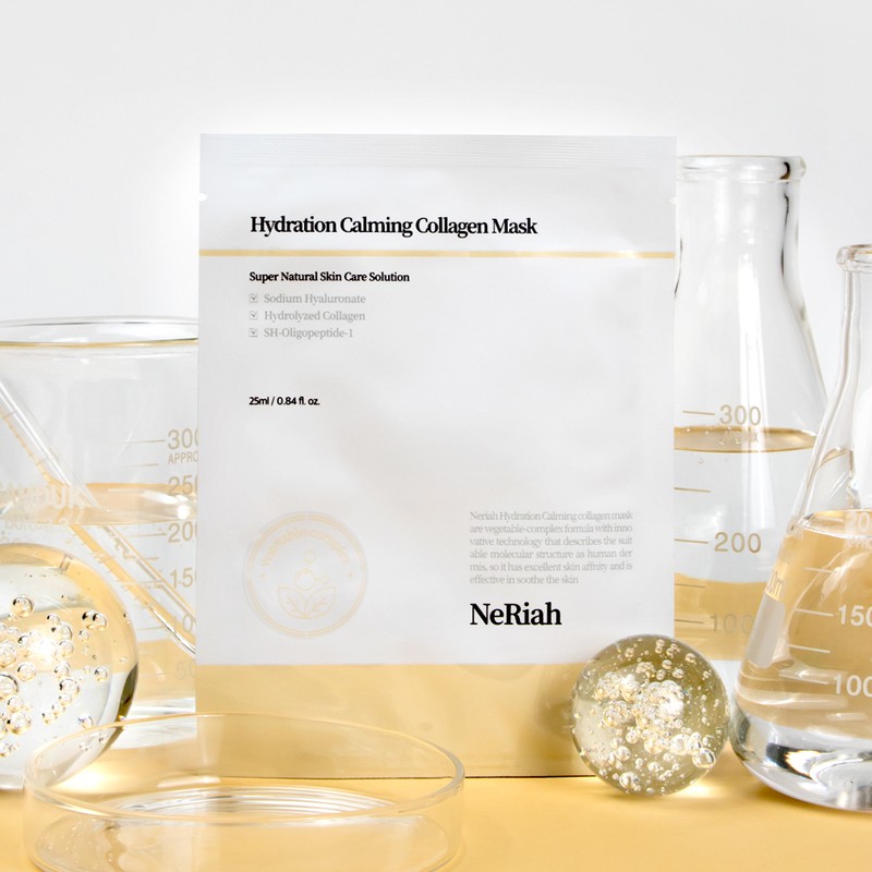 Neria Hydration Calming Collagen Mask Pack 5 Sheets Daily Lifting