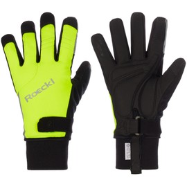 Roeckl Villach 2 Winter Cycling Gloves Long Fluo Yellow 2023: Size: 6.5
