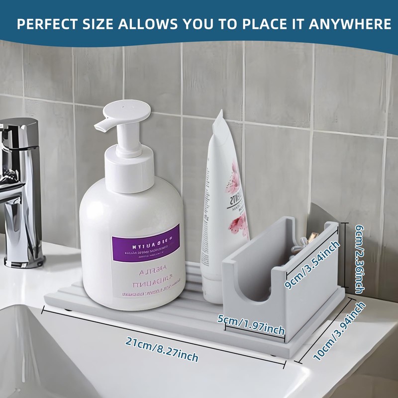 TamBee Kitchen Sink Caddy Organiser Sponge Holder for Sink Tidy