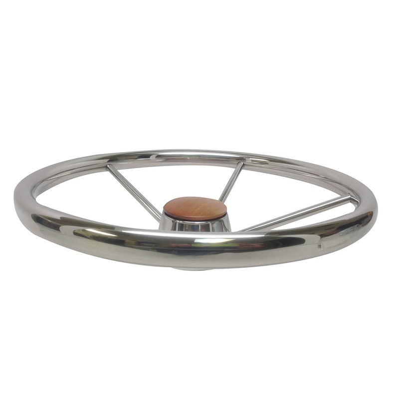 Pactrade Marine 13 1/2" Destroyer SS 304 Steering Wheel 5