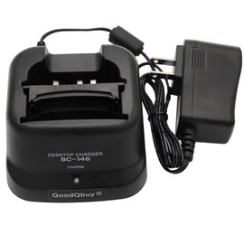 GoodQbuy Rapid Quick Charger Compatible with Icom Radio IC-A6 IC-A24 IC-F3GT IC-F4GT IC-F30GT IC-F40GT IC-F11 IC-F21 IC-V8 IC-V82 IC-U82 Radio BP-209N BP-210N BP-222N BC-137 BC-144N BC-146N