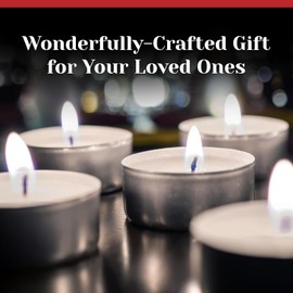 250 Pack Tealight Candles in Metal Cups - Clean, White Unscented Tealight Candles with 3 Hour Long Burning Time - Votive Candles Bulk for Romantic Dinner, Weddings, Spa & Hotels