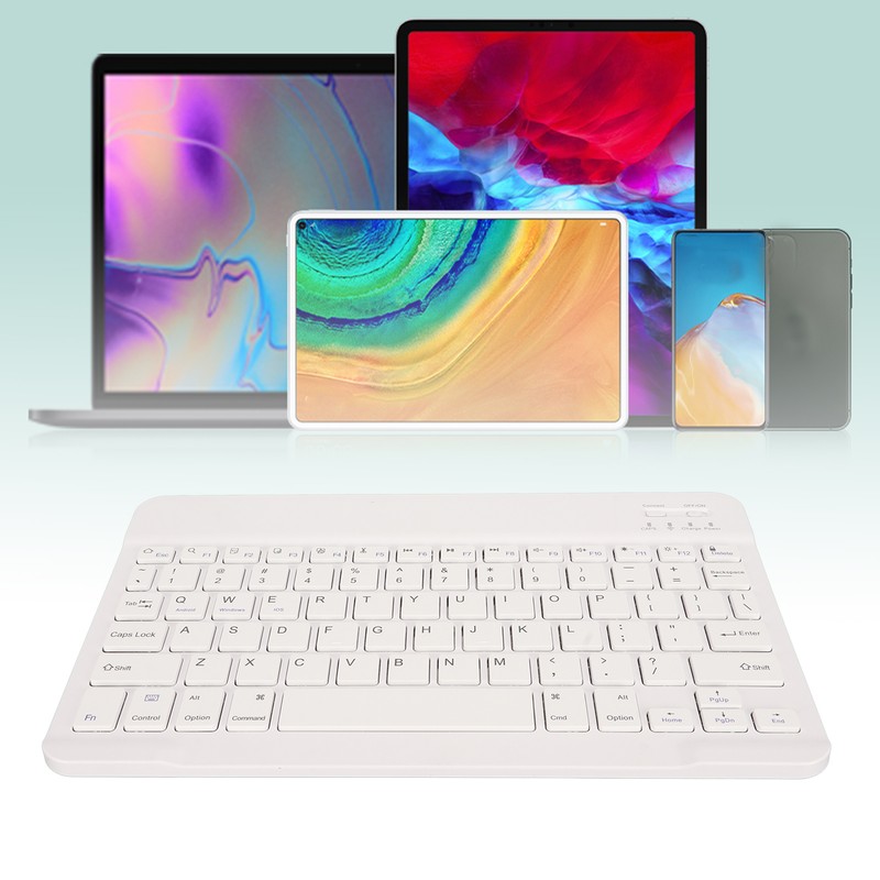 Tablet Keyboard QWERTY Layout Auto Sleep Ultra Slim BT Connection