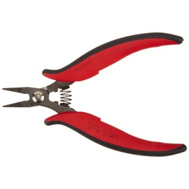 Hakko CHP PN-5002 Heavy-Duty Short-Nose Pliers, Pointed Nose, Smooth Jaws, 20mm Jaw Length, 2mm Nose Width, 5mm Thick Steel