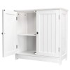 Pinikuyiro Bathroom Pedestal Sink Storage Cabinet with 2 Doors Traditional
