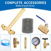 1"x 11"Well Pressure Tank Tee Kit with 30/50psi Pressure Switch,Brass