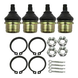4x Upper/Lower Ball Joint kit Fit for 2007-2013 Honda Rancher 420 TRX420TE 4x4 ES Repl#51375-HP5-601 by GRABOTE