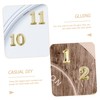 LALAFINA 6pcs DIY Digital Clock Numeral Kit Arabic Roman Replacement