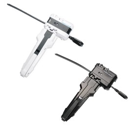 2 Pack X Winder Launcher with Grip, Only Compatible with X Series Right Spinning Tops, Right X Launcher Grip, Gyro Accessories(White+Black)