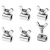 PATIKIL 6pcs 6mm Hole Wire Rope Clips 304 Stainless Steel