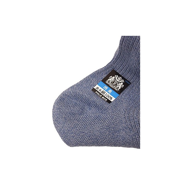 Gunze pl0121 POLO Socks, Men's 318, Moku Beige, 9.8 -