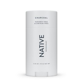 Native Native Deodorant | Natural Deodorant for Men, Aluminum Free with Baking Soda, Probiotics, Coconut Oil and Shea Butter | Charcoal