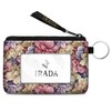 IRADA ID Case Wallet Keychain with Clear ID Window Zipper