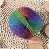 Tofficu 2pcs Knitting Yarn Wool Super Chunky Rainbow Yarn for