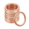 ZHUOYUE 50 Pieces M12 Flat Washer Copper Washer Washer Drain