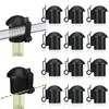 DoubleFill 12 Pcs Electric Fence Insulators and T Post Safety
