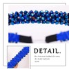 Firuilo Beaded Headbands Navy Blue Thin Hairbands Holiday Party Hair