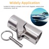 MerciL Marine Pipe Connector, 316 Stainless Steel Folding Swivel Coupling